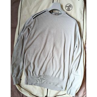 HERMES - 美品 XL エルメス カシミヤ ウール ニット アイボリー HERMES - 美品 XL エルメス カシミヤ ウール ニット アイボリー
