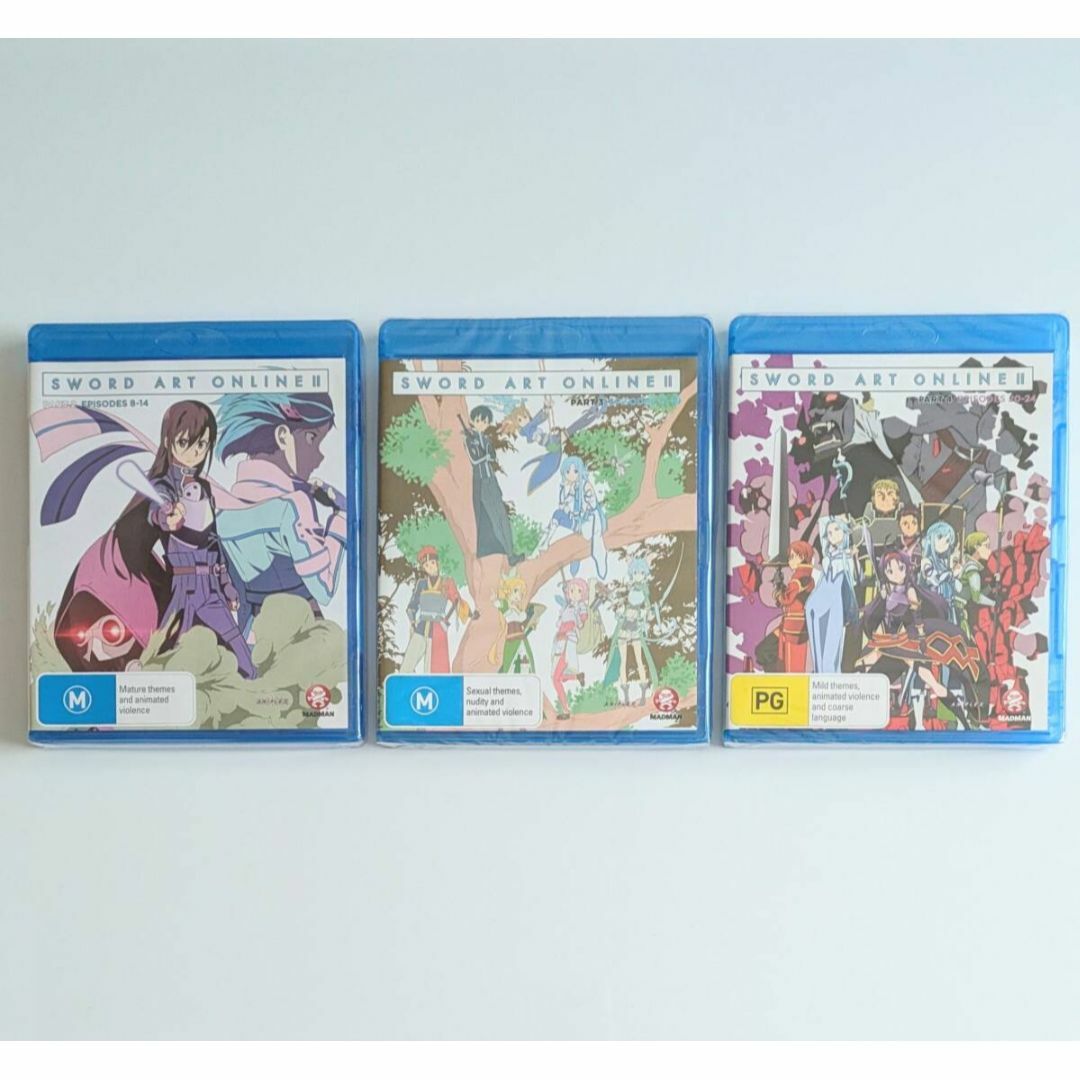新品 豪州版 ソードアート・オンラインII パート2＋3＋4 (8~24話)
