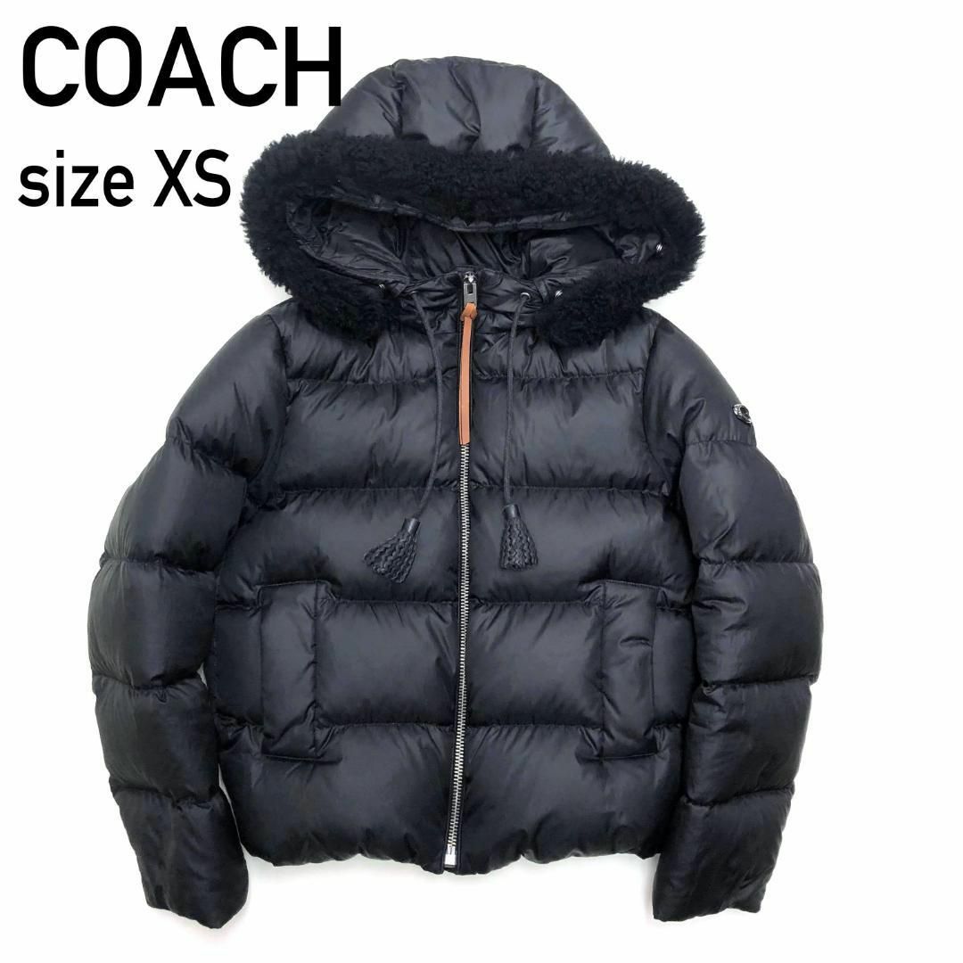 COACH - ☆美品☆コーチ ダウンジャケット 黒 XS レディース COACH - ☆美品☆コーチ ダウンジャケット 黒 XS レディース