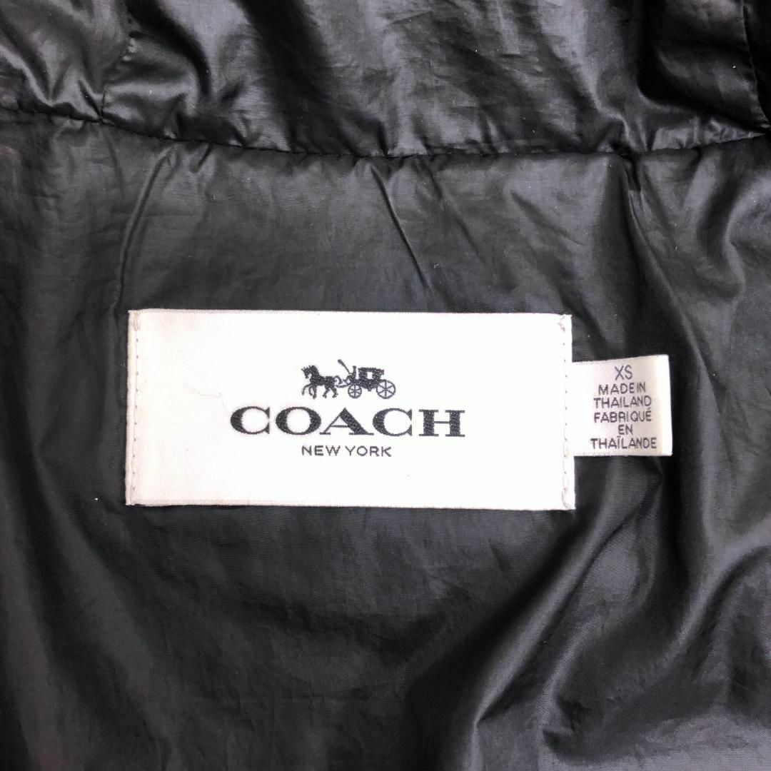 COACH - ☆美品☆コーチ ダウンジャケット 黒 XS レディース COACH - ☆美品☆コーチ ダウンジャケット 黒 XS レディース