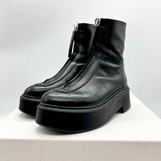 THE ROW - 美品 THE ROW ザロウ ジップブーツ 36.5/23.5cm相当の THE ROW - 美品 THE ROW ザロウ ジップブーツ 36.5/23.5cm相当の