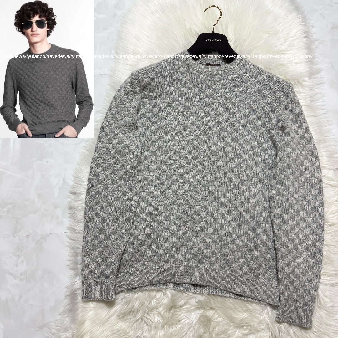 LOUIS VUITTON - 本物 美品 ルイヴィトン ダミエ ニット LOUIS VUITTON - 本物 美品 ルイヴィトン ダミエ ニット