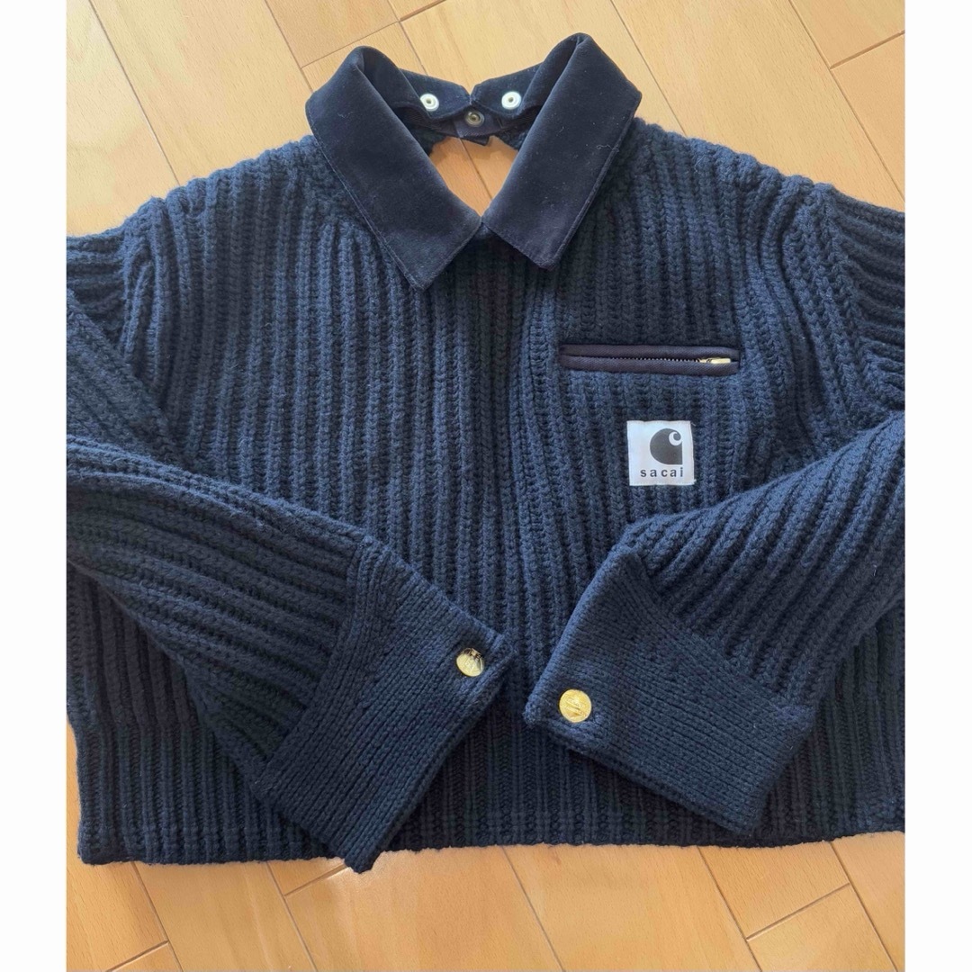 sacai x CARHARTT 襟付きニットセーター sacai x CARHARTT 襟付きニットセーター