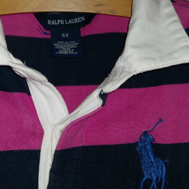 Ralph Lauren(ラルフローレン)のRALPH LAUREN 　キッズ　ボーダーワンピース キッズ/ベビー/マタニティのキッズ服女の子用(90cm~)(ワンピース)の商品写真