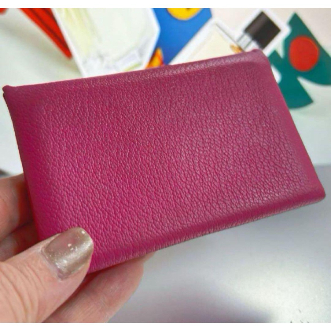 HERMES】カルヴィ名刺入れ☆可愛い☆ピンク☆ 高級感漂う素敵な HERMES】カルヴィ名刺入れ☆可愛い☆ピンク☆ 高級感漂う素敵な