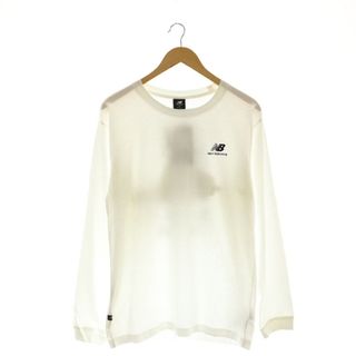 ニューバランス(New Balance)のNEW BALANCE AMT23573 ロングスリーブTシャツ M 白(Tシャツ/カットソー(七分/長袖))