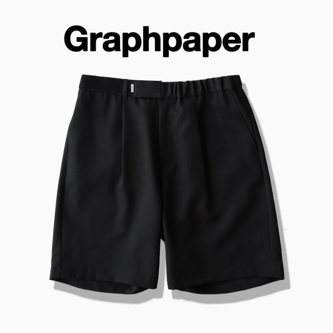 美品】 Graphpaper グラフペーパー ショーツ ウール ブラック 黒 美品】 Graphpaper グラフペーパー ショーツ ウール ブラック 黒