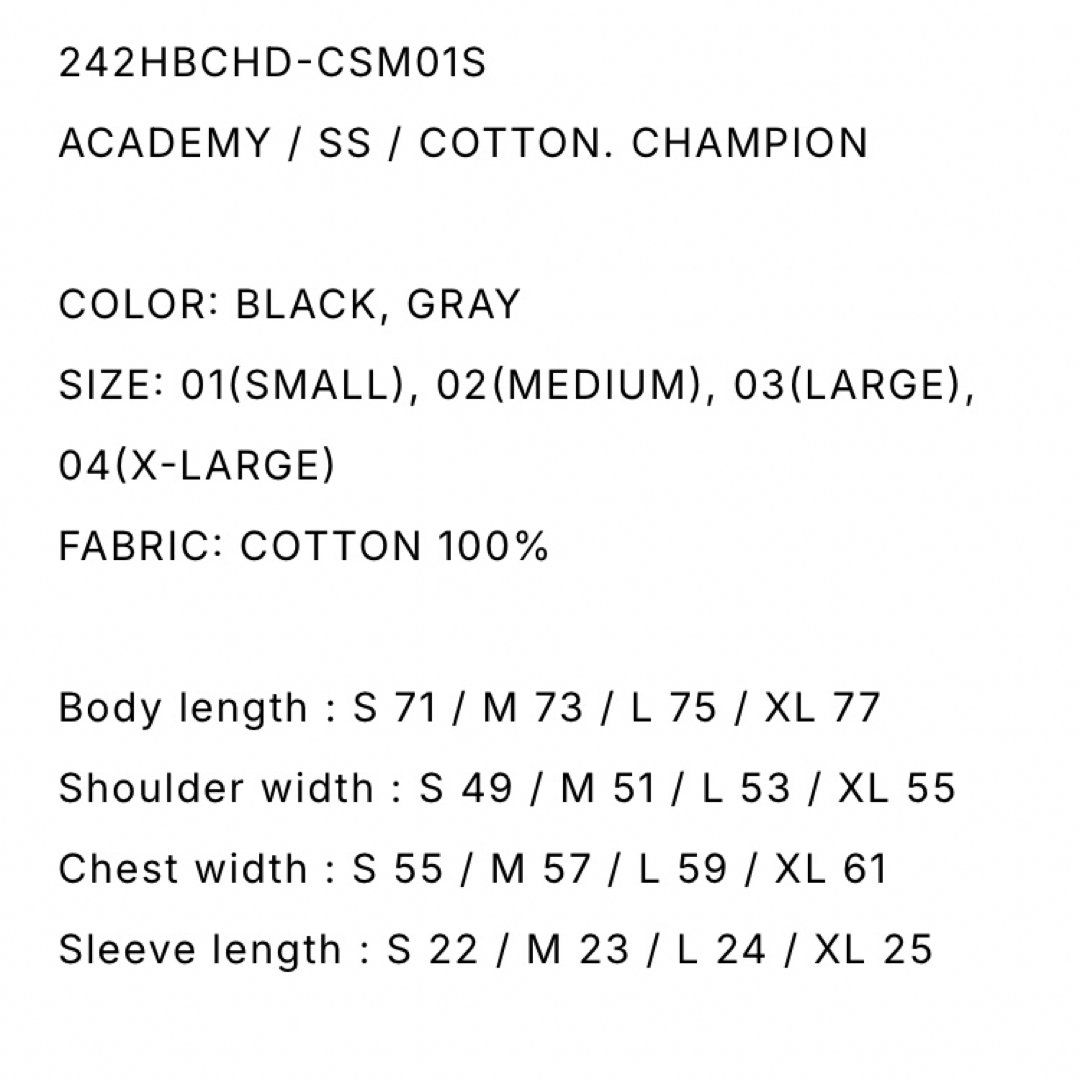 ☆Wtaps ACADEMY / SS / COTTON. CHAMPION ☆Wtaps ACADEMY / SS / COTTON. CHAMPION