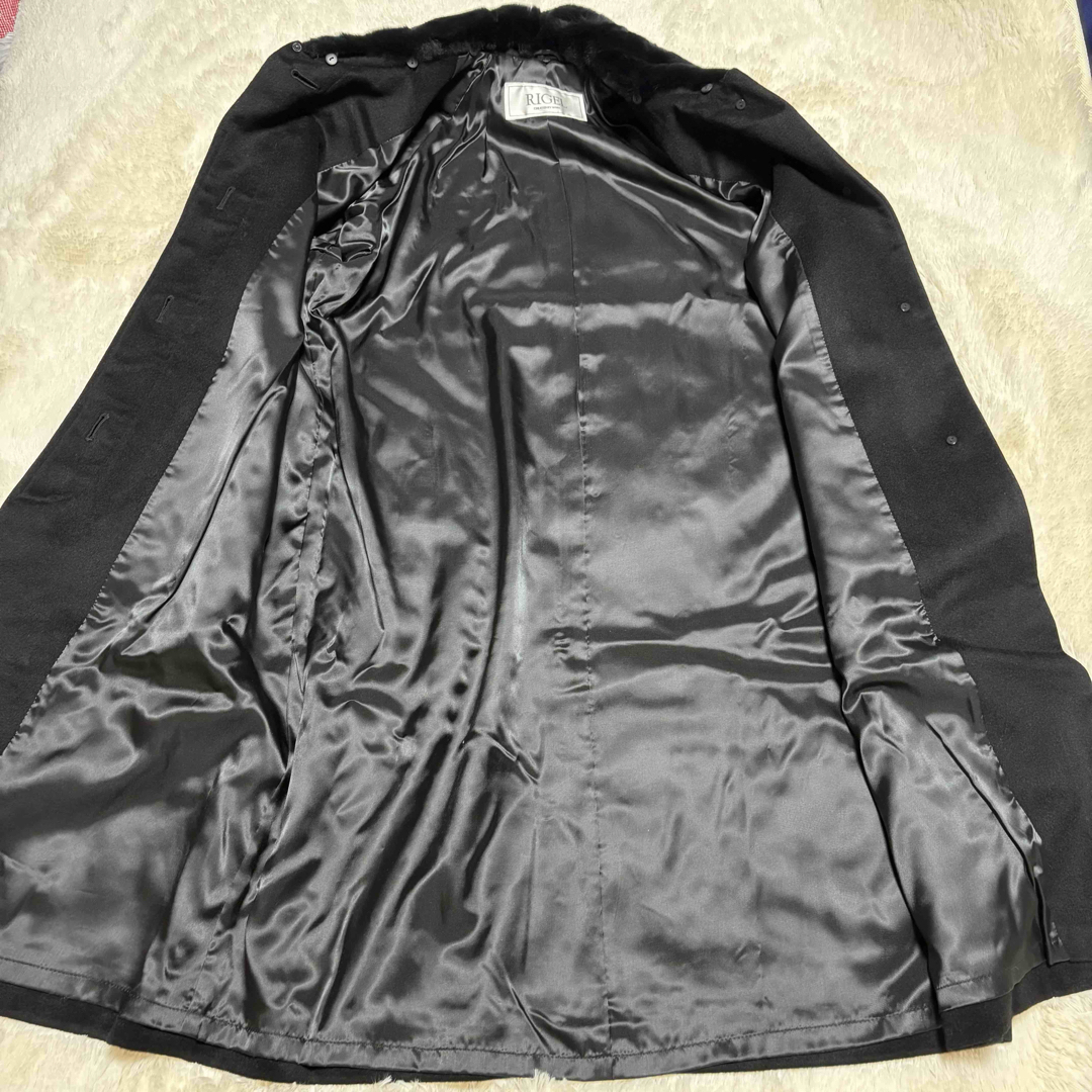 新品タグ付 RIGEL リゲル ファーコート カシミヤ シルク 新品タグ付 RIGEL リゲル ファーコート カシミヤ シルク