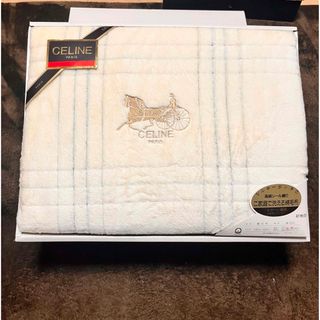 CELINE - 新品・未使用 CELINE PARIS セリーヌ 綿毛布 140x200cm CELINE - 新品・未使用 CELINE PARIS セリーヌ 綿毛布 140x200cm