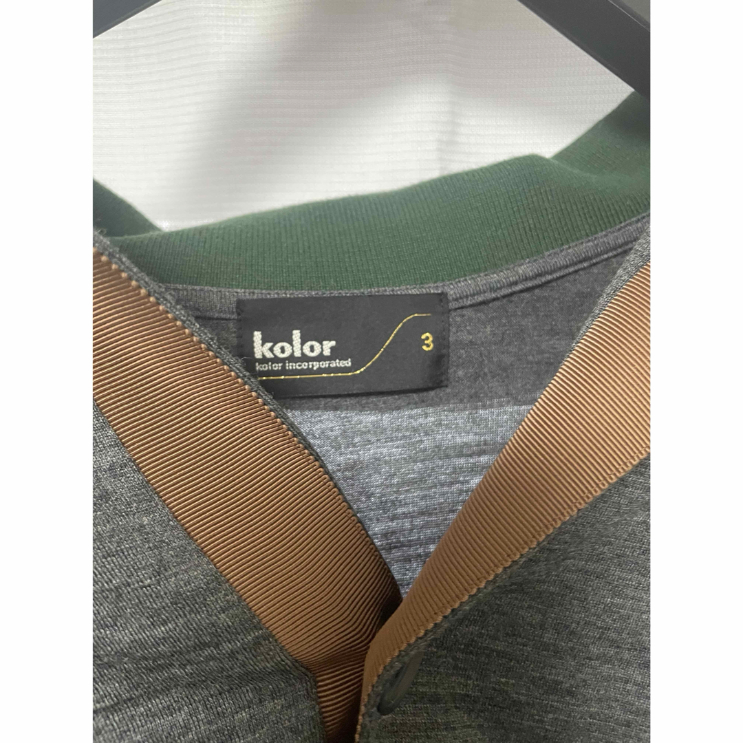 kolor 23aw ウールロングポロ kolor 23aw ウールロングポロ