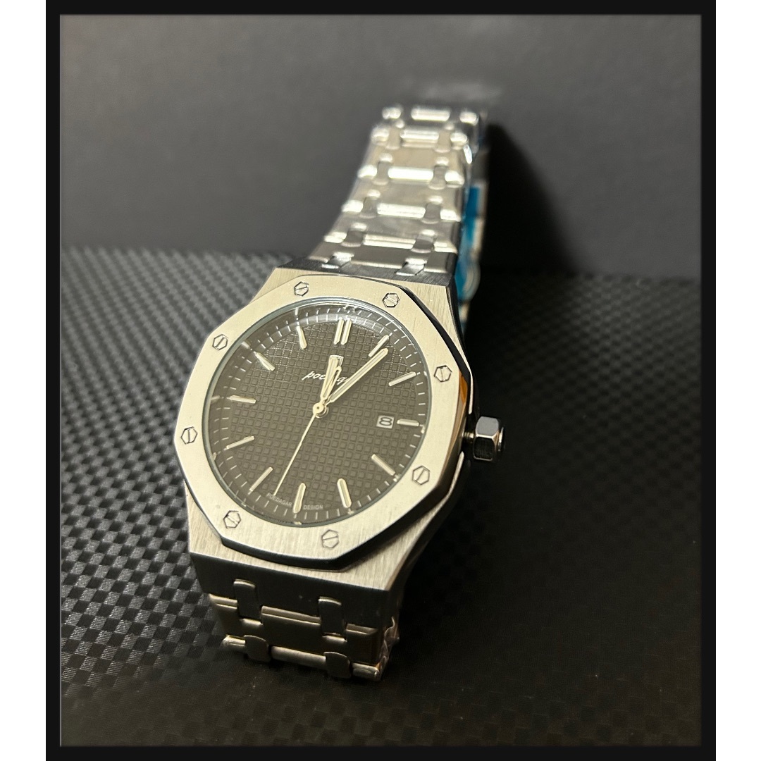 格安新品  新品未使用】腕時計 ロイヤルオークオマージュウォッチ シルバー 時計