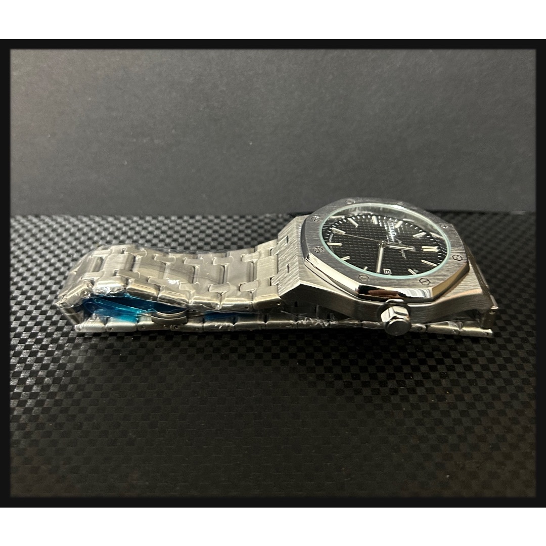 品質のいい 新品未使用】腕時計 シルバー ロイヤルオークオマージュウォッチ 時計