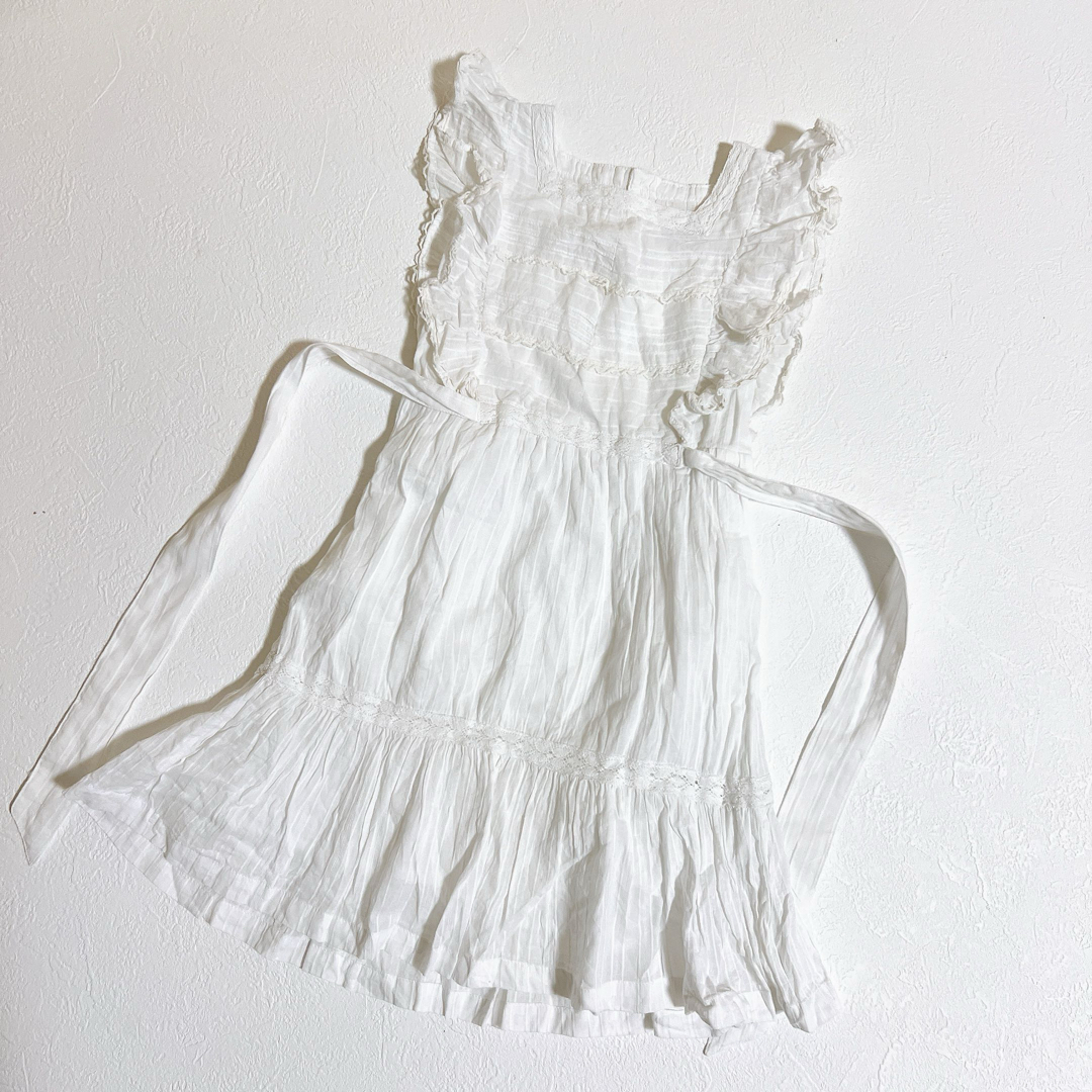 Bonheur(ボヌール)のBonheur du Jour エプロンワンピース キッズ/ベビー/マタニティのキッズ服女の子用(90cm~)(ワンピース)の商品写真