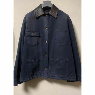 PRADA - 超美品 プラダ デニム ステンカラーコート インディゴ PRADA - 超美品 プラダ デニム ステンカラーコート インディゴ