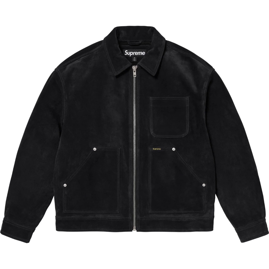 レザージャケット Supreme - Supreme Suede Work Jacket BLACK M