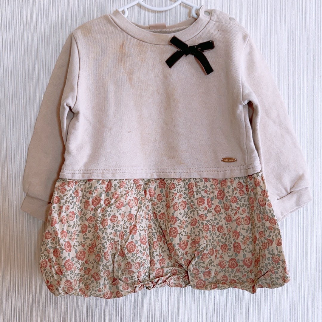 petit main(プティマイン)のプティマイン トレーナー トップス 花柄 キッズ/ベビー/マタニティのベビー服(~85cm)(トレーナー)の商品写真