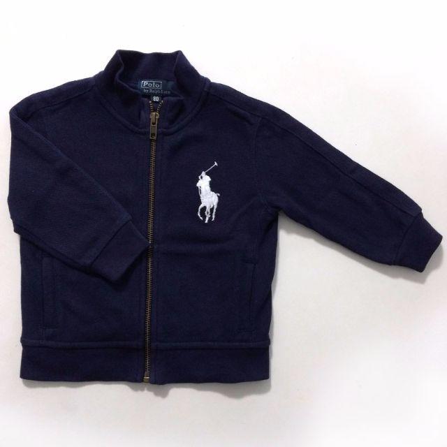 POLO RALPH LAUREN(ポロラルフローレン)の80㎝/POLO RALPH LAUREN/トップス/ポロシャツ/ジップアップ キッズ/ベビー/マタニティのベビー服(~85cm)(ジャケット/コート)の商品写真