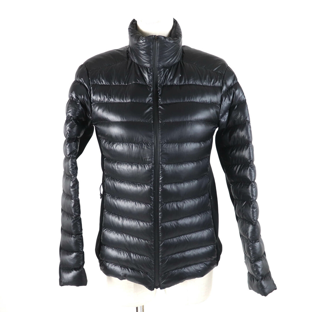 MONCLER - 美品★MONCLER モンクレール 2021年製 NADIR ポケッタブル ラバーロゴパッチ付 ZIP UP ライト ダウンジャケット ブラック 0 正規品 レディース