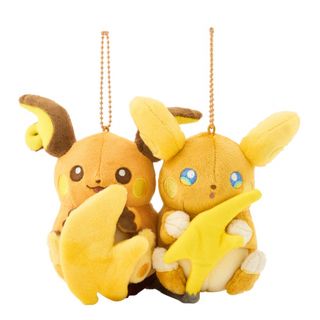 ポケモン(ポケモン)の磁石でくっつくペアマスコット にたものどうし ライチュウ＆アローラライチュウ(キャラクターグッズ)