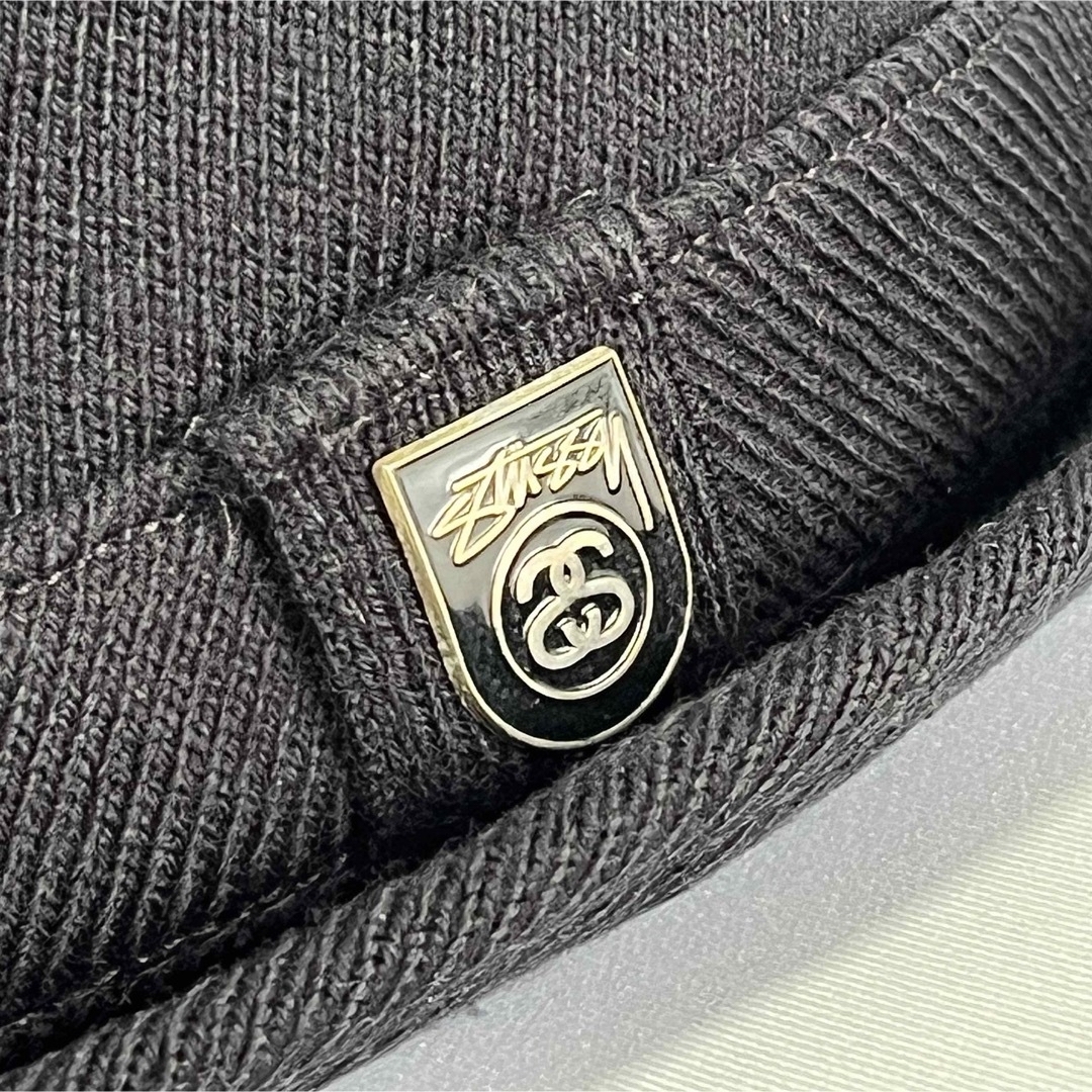 STUSSY - 【希少】00's STUSSY Wool Fedora Hat メタルロゴ飾り STUSSY - 【希少】00's STUSSY Wool Fedora Hat メタルロゴ飾り