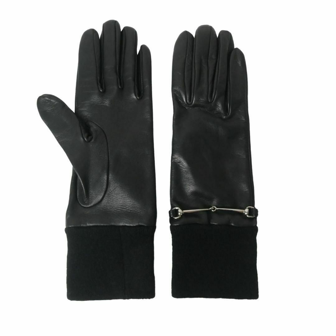 GUCCI - 極美品 GUCCI ナッパレザー×カシミヤ ホースビット GUCCI - 極美品 GUCCI ナッパレザー×カシミヤ ホースビット