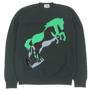 HERMES - 美品 XL エルメス カシミヤ ウール ニット アイボリー HERMES - 美品 XL エルメス カシミヤ ウール ニット アイボリー