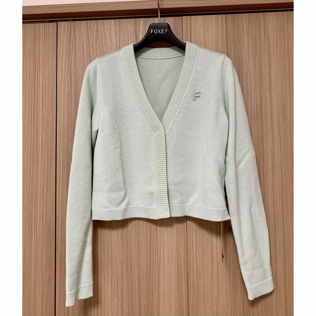 FOXEY - フォクシー カシミヤ カーディガン ミントの通販 by FOXEY - フォクシー カシミヤ カーディガン ミントの通販 by