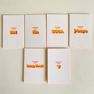 BTS BUTTER メッセージカード 6枚