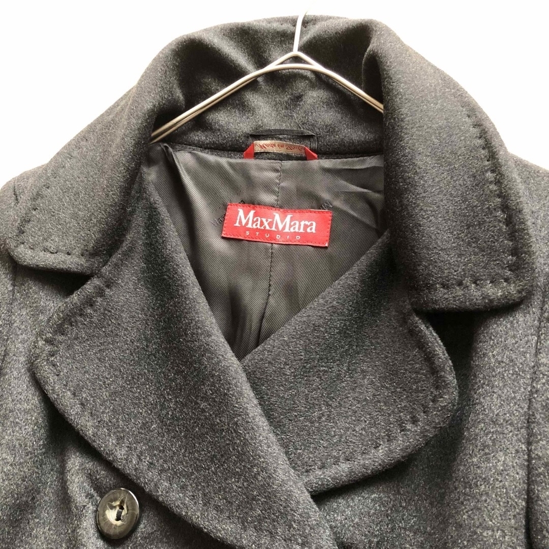 Max Mara - 美品♪Max Mara STUDIO♪ウールコート 黒 の通販 by Max Mara - 美品♪Max Mara STUDIO♪ウールコート 黒 の通販 by
