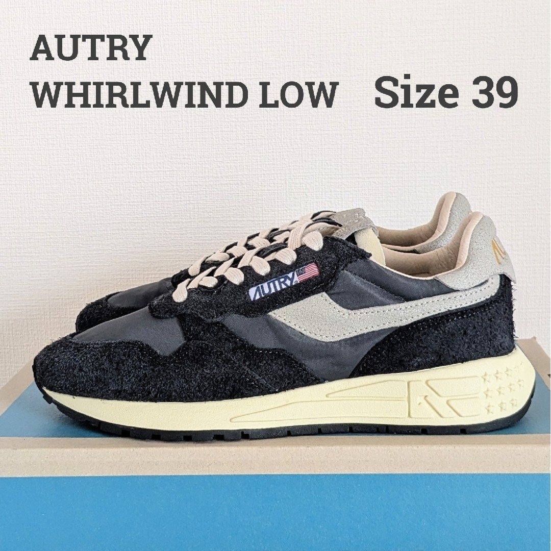 AUTRY WHIRLWIND LOW 39 オートリー ブラック 靴/シューズ AUTRY WHIRLWIND LOW 39 オートリー ブラック 靴/シューズ