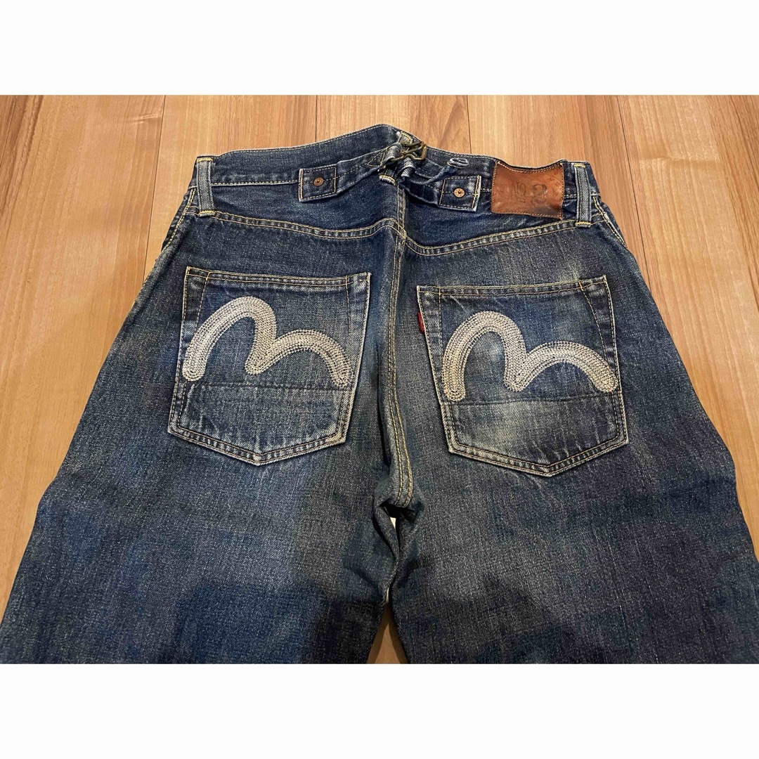 EVISU - サイズ30 2504RXX 刺繍カモメ 初期EVISバックベルト EVISU - サイズ30 2504RXX 刺繍カモメ 初期EVISバックベルト