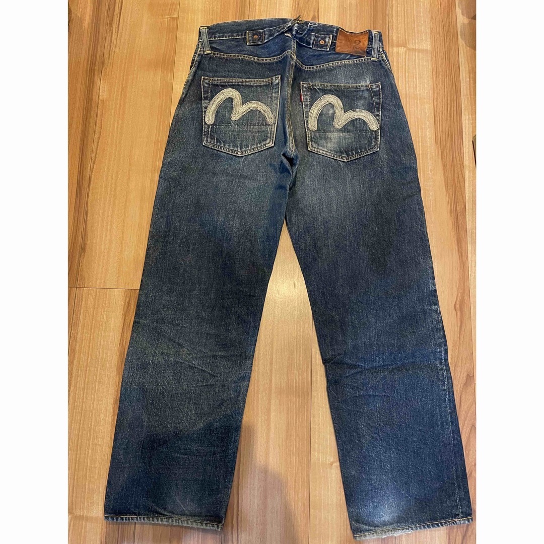 EVISU - サイズ30 2504RXX 刺繍カモメ 初期EVISバックベルト EVISU - サイズ30 2504RXX 刺繍カモメ 初期EVISバックベルト