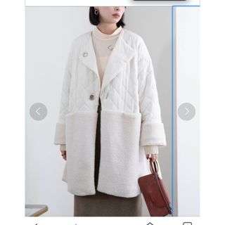 エイミーロー(Eimee Law)の【新品未使用 タグなし】Eimee Law ボア切り替えキルティングコート(ロングコート)