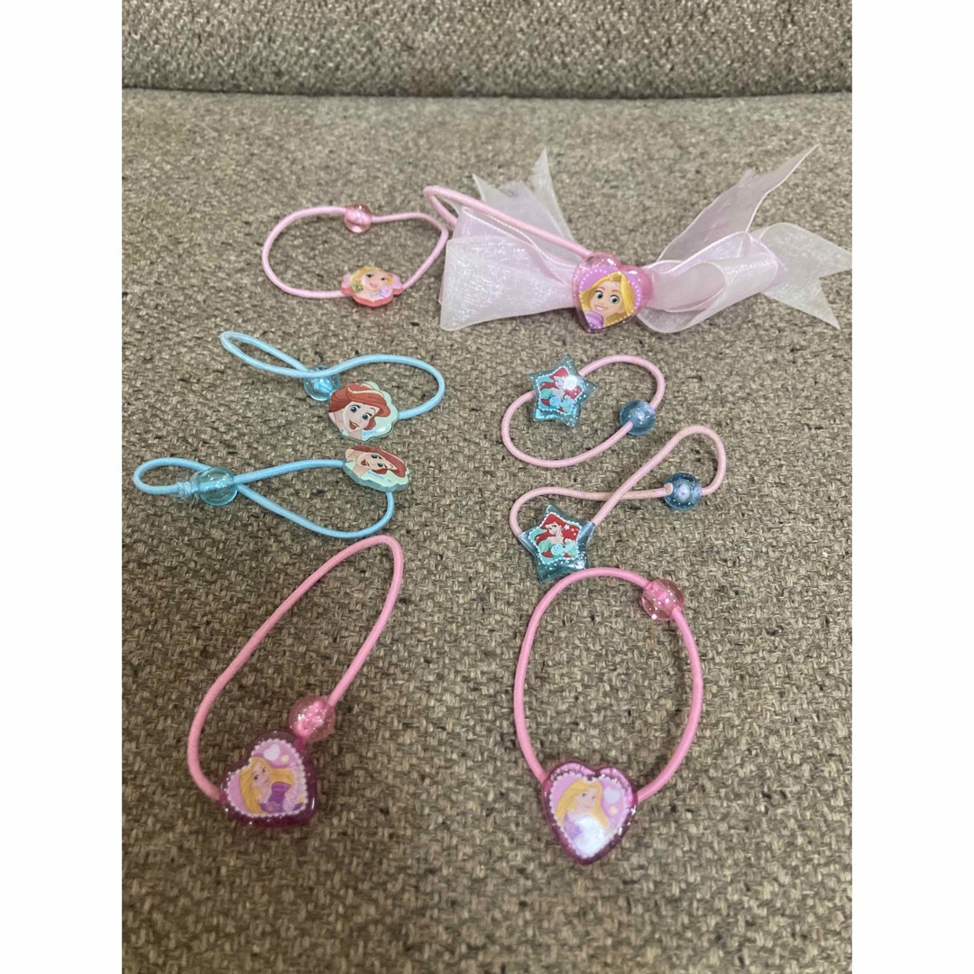 Disney(ディズニー)のプリンセス ヘアゴム ハンドメイドのキッズ/ベビー(ファッション雑貨)の商品写真