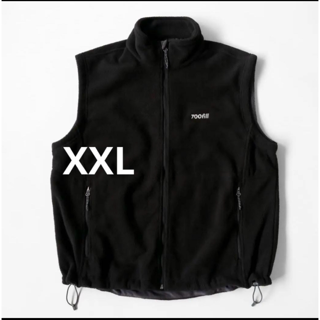 700FILL Small Payment Logo フリースベスト L 美品 1LDK SELECT - 700FILL Small Payment Logo フリースベスト XXL