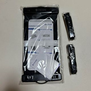 防水ケース 携帯防水ケース IPX8認定 顔認証 完全密封 クリア ブラック(モバイルケース/カバー)