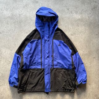 NIKE - 90s- NIKE ACG マウンテンパーカー L ブルー×ブラックの NIKE - 90s- NIKE ACG マウンテンパーカー L ブルー×ブラックの