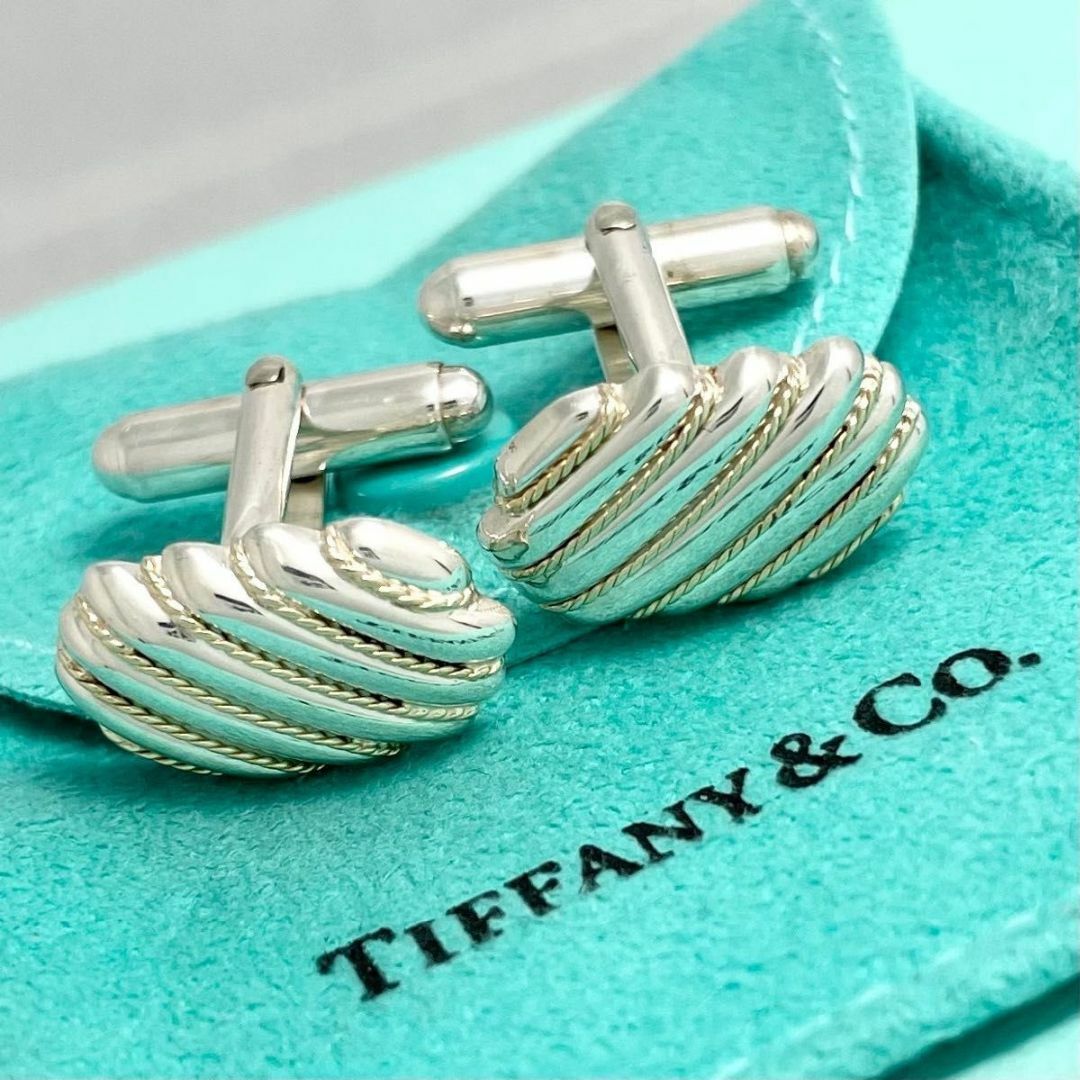 Tiffany & Co. - ティファニー ストライプ ツイスト チェーン Tiffany & Co. - ティファニー ストライプ ツイスト チェーン