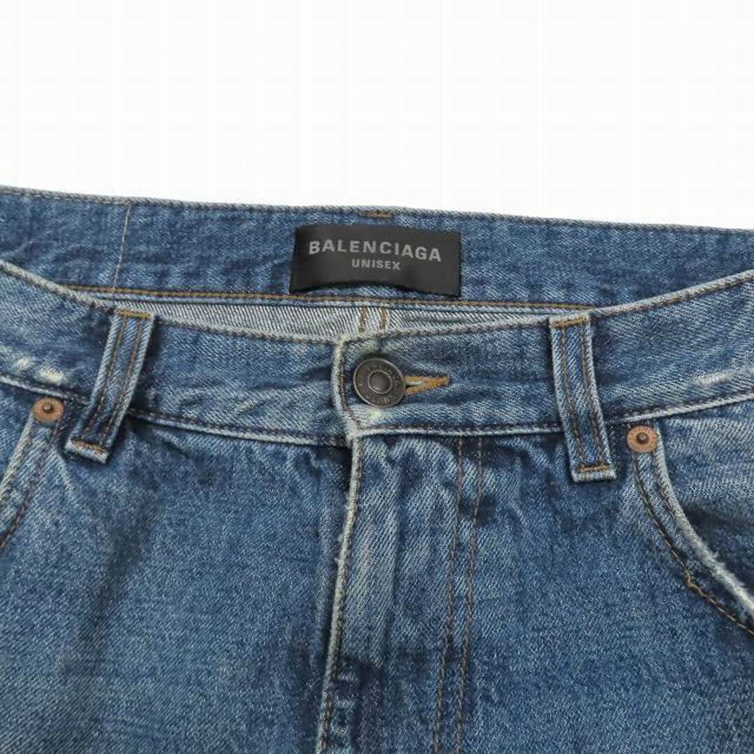 BALENCIAGA - BALENCIAGA 裾クラッシュ ダメージ加工 ルーズ BALENCIAGA - BALENCIAGA 裾クラッシュ ダメージ加工 ルーズ