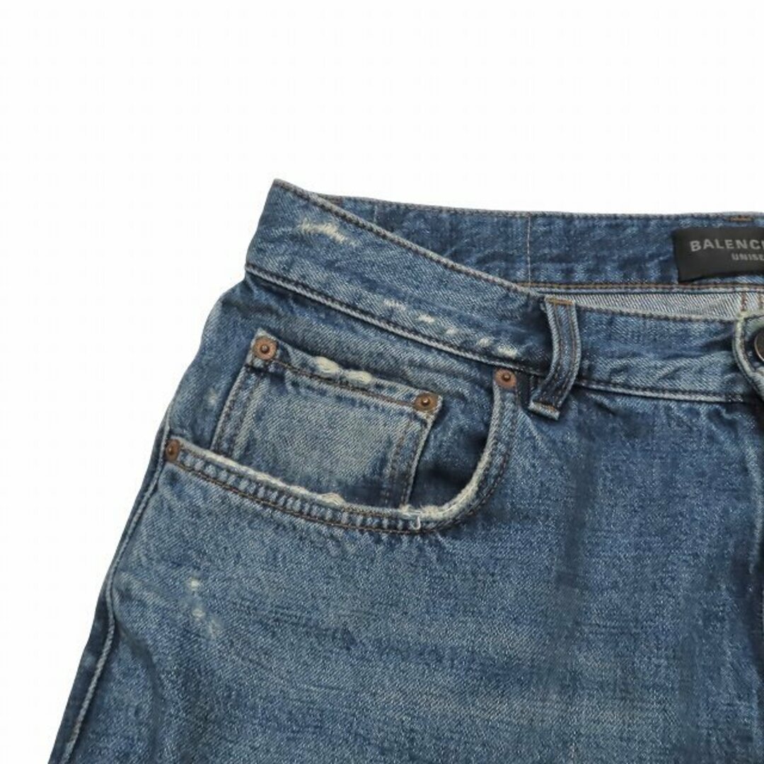 BALENCIAGA - BALENCIAGA 裾クラッシュ ダメージ加工 ルーズ BALENCIAGA - BALENCIAGA 裾クラッシュ ダメージ加工 ルーズ