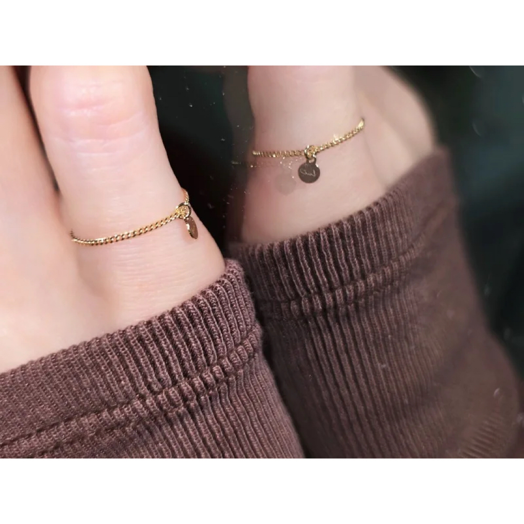 新品未使用☆luijewelry tiny chain ring 新品未使用☆luijewelry tiny chain ring