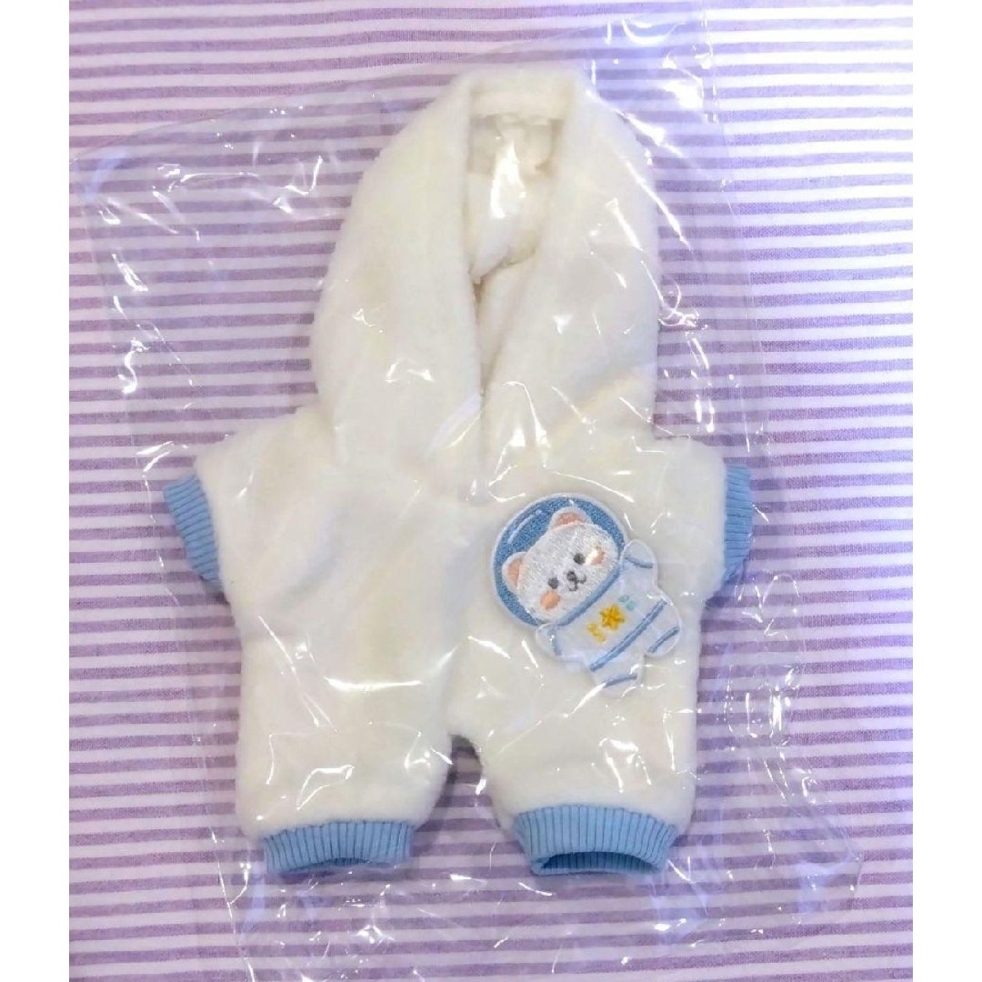 無属性　着せ替えぬいぐるみ　20cm　ぬい服　つなぎ　ロンパース　ブルー エンタメ/ホビーのおもちゃ/ぬいぐるみ(ぬいぐるみ)の商品写真