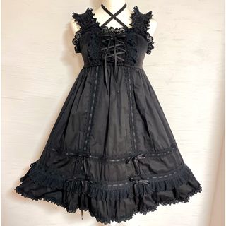 BABY,THE STARS SHINE BRIGHT(ひざ丈ワンピース ・ ブラック BABY,THE STARS SHINE BRIGHT(ひざ丈ワンピース ・ ブラック