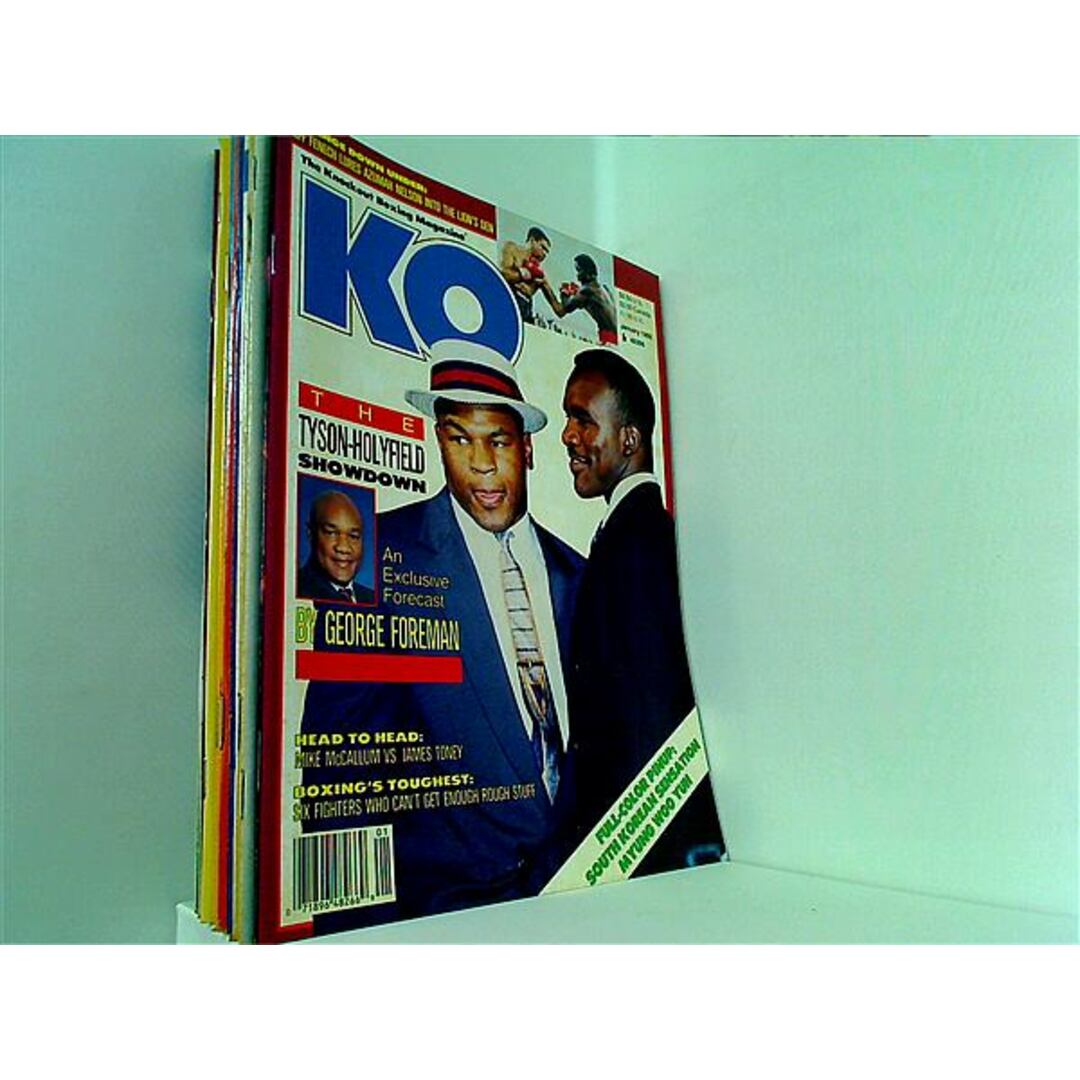 KO The Knockout Boxing Magazine 1992年号 １月号-１２月号。