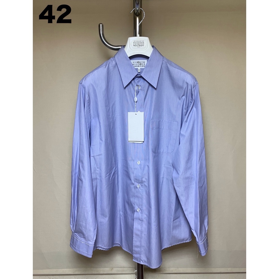 Maison Margiela（旧Maison Martin Margiela） - 新品 42 メゾン マルジェラ 24ss ドレスシャツ 水色 17044