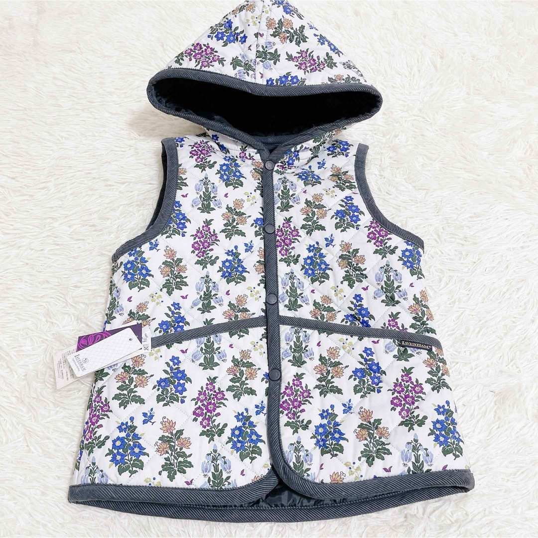 タグ付き ラベンハム リバティコラボ リバーシブル ベスト 花柄 タグ付き ラベンハム リバティコラボ リバーシブル ベスト 花柄