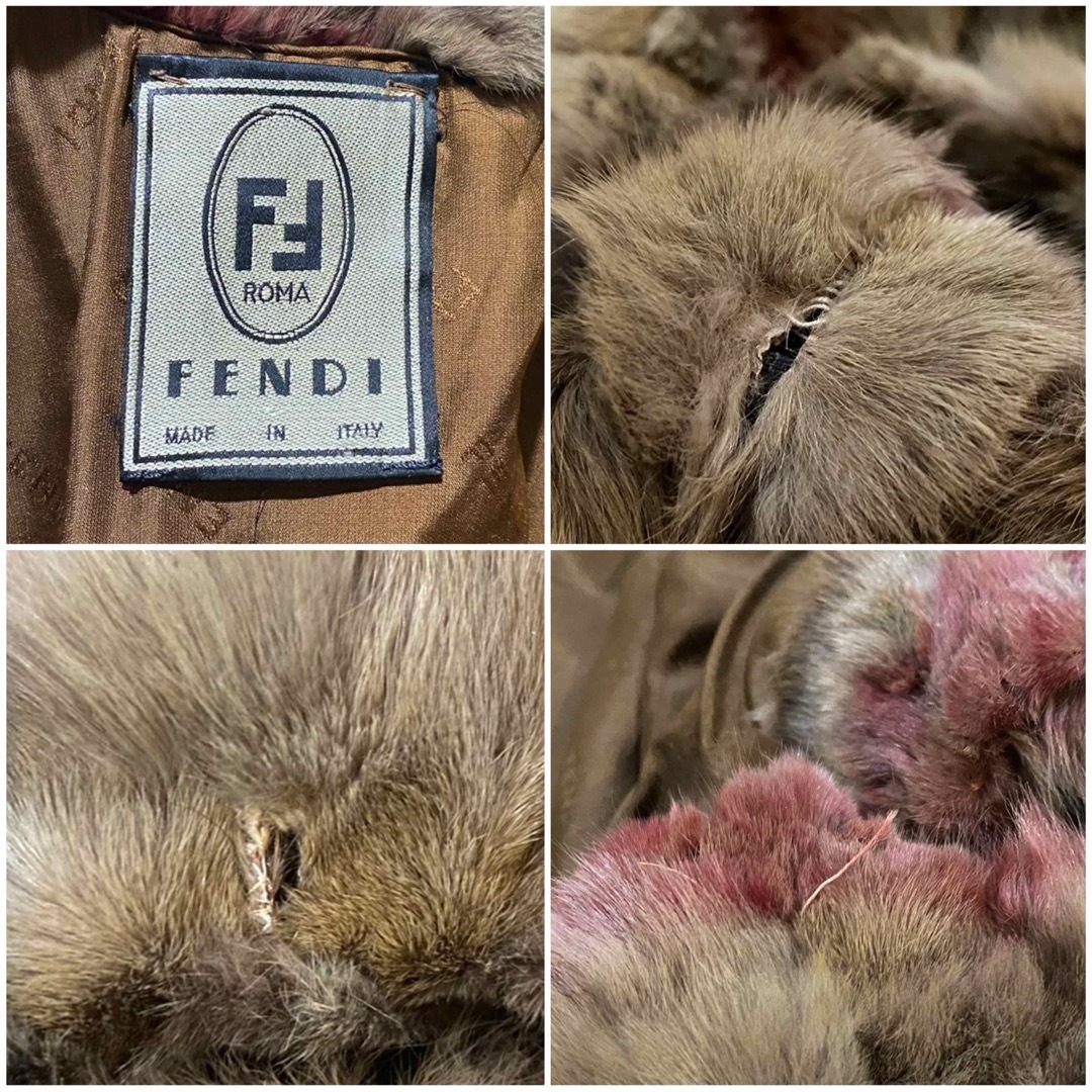 FENDI - 希少モデル VINTAGE FENDI リアルファー パワー FENDI - 希少モデル VINTAGE FENDI リアルファー パワー
