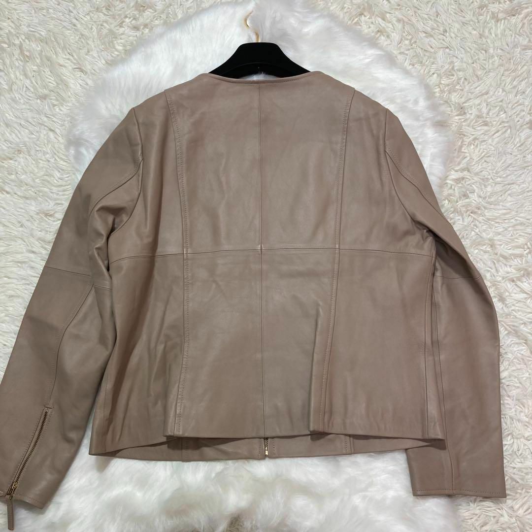 ローズティアラジュエル✨ラムレザージャケット ノーカラー 21年 ローズティアラジュエル✨ラムレザージャケット ノーカラー 21年