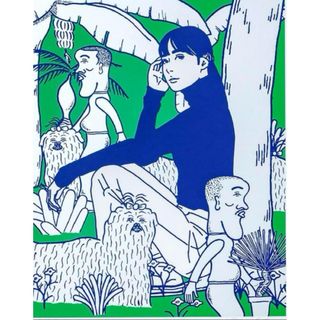村上隆 裏返せ 版画 お花の玉の上でパンダの子供、鎮座して 村上隆 裏返せ 版画 お花の玉の上でパンダの子供、鎮座して